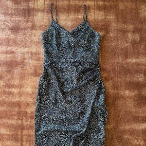 A&F - Satin Wrap Midi Dress